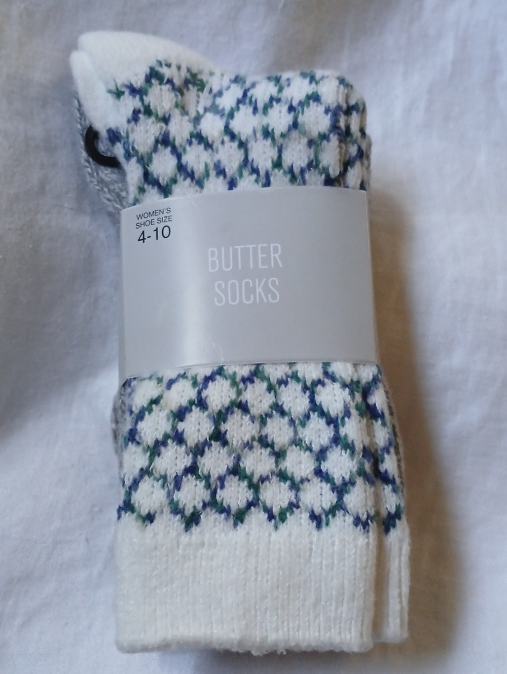 Butter Socks 2 Pair Women's Shoe Size 4-10 NEW